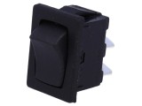"Comutator Rocker SPST Negru 10A/250V 10A/28V"