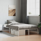 Cumpara ieftin Cadru pat metalic, alb, 120x200 cm