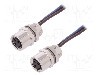 Conector M8, 3 pini, clasa etanseitate IP67, TE Connectivity - T4073014031-001