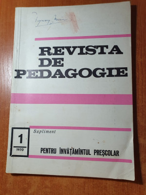 revista de pedagogie nr.1/1970 foto
