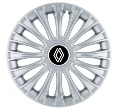 Set 4 capace roti pentru Renault Nou, model Dino Gray, R15