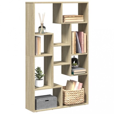Gossi biblioteca, stejar sonoma, 72x20x120 cm, lemn prelucrat foto