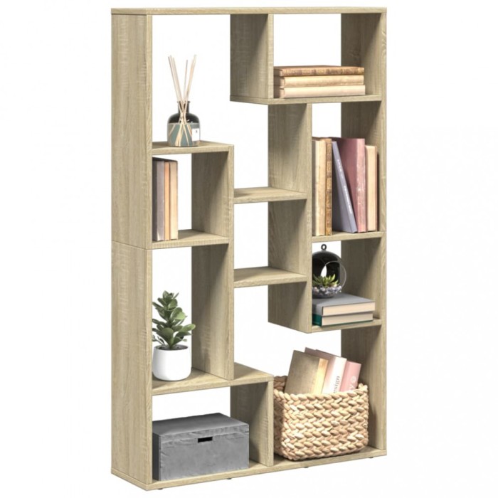 Gossi biblioteca, stejar sonoma, 72x20x120 cm, lemn prelucrat