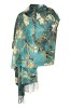 Fular tip esarfa pictata casmir FMLP, Dacali, mov,185x75 cm, Multicolor, Marime universala