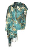 Fular tip esarfa pictata casmir FMLP, Dacali, mov,185x75 cm