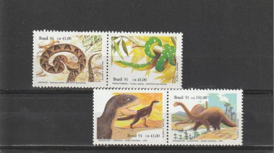 Fauna ,serpi ,preistorice,Brazilia. foto