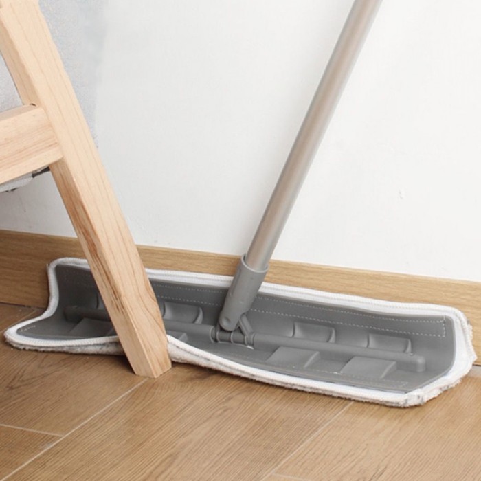 Mop plat din microfibra, rotire 360&deg;, 42x12x130cm