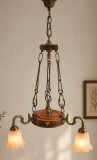 Superb candelabru antic cu 3 brațe in stilul francez Empire ,piesa cu o lucrătură de o foarte mare finețe