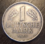 Moneda Germania - 1 Mark 1954 - J- An mai rar