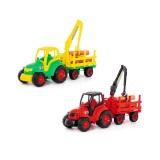 Tractor cu remorca lemne &ndash; Champion, 68x22x26 cm, Polesie