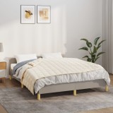 VidaXL Pătură grea, crem deschis, 152x203 cm, 11 kg, material textil