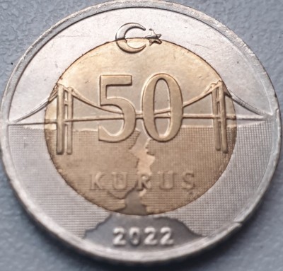 50 kurus 2022 Turcia foto