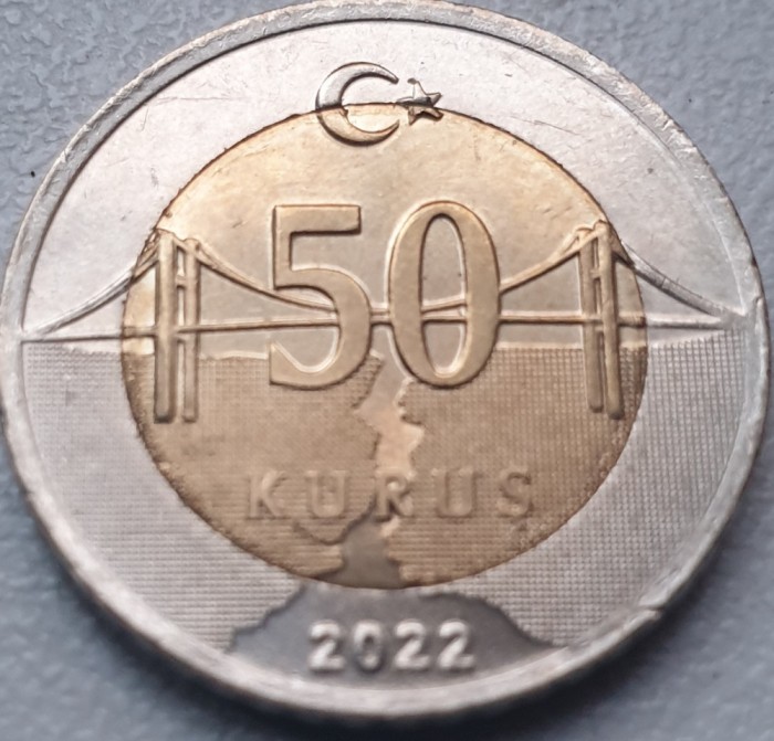50 kurus 2022 Turcia