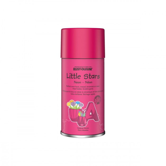 Vopsea Neon, Rust-Oleum, Little Stars, Dancing Flowers, Roz, 150 ml