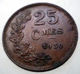 2.065 LUXEMBURG LUXEMBOURG 25 CENTIMES 1930, Europa, Bronz