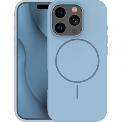 Husa MagSafe pentru Apple iPhone 14 Pro, OEM, Silicone Thin, Bleu foto