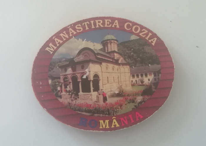 M3 C3 - Magnet frigider - tematica turism - Manastirea Cozia - Romania 27
