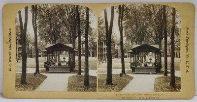 UNITED STATES HOTEL PARK , SARATOGA SPRINGS , FOTOGRAFIE STEREOSCOPICA , 1901 foto
