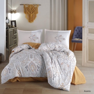 Lenjerie de pat ranforce clasy king size (aramis) foto