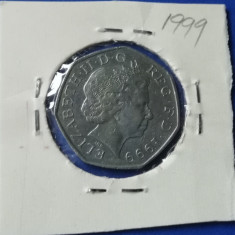 M3 C50 - Moneda foarte veche - Anglia - fifty pence - 1999