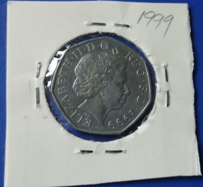 M3 C50 - Moneda foarte veche - Anglia - fifty pence - 1999