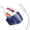 Hoco GM31 - Mouse Gaming cu Fir USB-A, 3600DPI, Alb Albastru