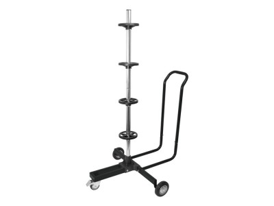Stand de aluminiu Carpoint cu roti pentru depozitare rotii : anvelope cu jante (pentru jante de pana la 18 inches si latime max. 265 mm) foto