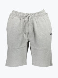 Pantaloni scurti barbati din bumbac cu imprimeu cu logo gri XL, Gri, XL INTL, XL (Z200: SIZE(3XSL &rarr; 5XL))