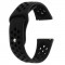 Curea silicon compatibila Huawei Watch GT 2 Pro, telescoape Quick Release, 22mm, Negru Carbon