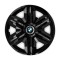 Set 4 capace roti Hubcaps fast black R16 Compatibil Cu BMW