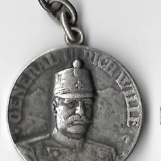 Medalie General Ulrich Wille, 9,8 g argint - Elvetia, 1914