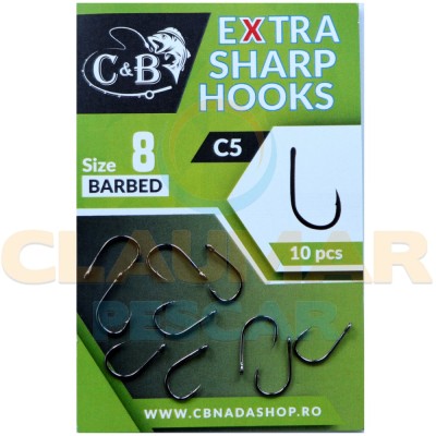 Carlige C&amp;amp;B C5 Extra Sharp, Nr.14, 10buc/pac foto