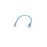 Cablu ecranat USB A la mini USB 30cm albastru USB-A/MINI-USB/30, Generic