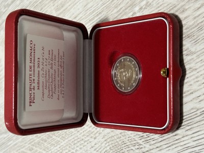MONACO 2 &amp;euro; COMEMORATIV 2023 RAINIER III - 1923-2005 foto