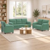 Cumpara ieftin Set de canapea 3 pcs Verde Marii Catifea
