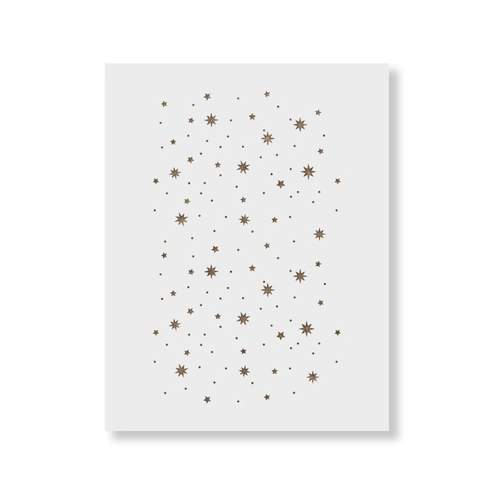 Sablon Perete vopsire, tencuiala 900x600x0.7mm Twinkle Stars Refolosibil, model MXSP7094