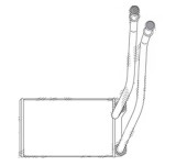 Radiator Incalzire Audi A4 (B6), 03.2003-2004, benzina, diesel, cu conducte, aluminiu brazat/aluminiu, 234x140x42 mm,