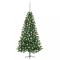 Brad Craciun pre-iluminat cu set globuri, verde, 150 cm