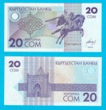 Kirghizstan (p#6) 20 Som 1993 UNC &#039;Manas Nobilul&#039; serie: 00188943