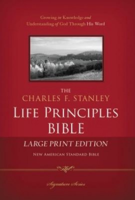 Charles F. Stanley Life Principles Bible-NASB-Large Print foto
