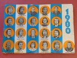 Calendar Fotbal (de colectie) - UNIVERSITATEA CRAIOVA anul 1980