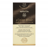 Vopsea de par My Color Elixir, Blonde Ash Gold N7.13, 155 ml, Apivita