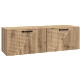 vidaXL Oglindă TV montată pe perete Stejar Artizanal 98 x 31 x 30 cm 898734