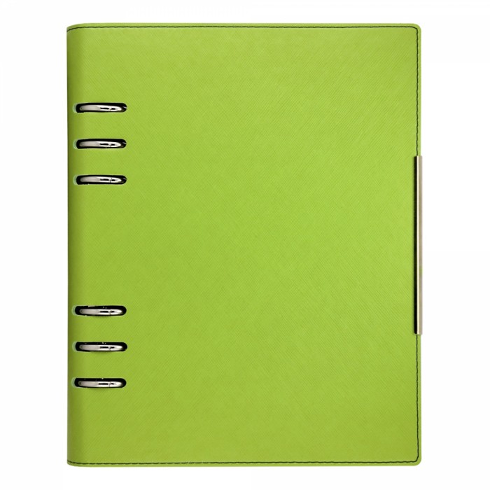 Agenda organizer A5 cu 6 inele verde deschis