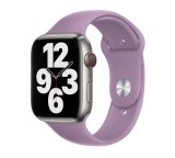 Cumpara ieftin Curea silicon,THD, compatibila Apple Watch 42 mm seria 10, Apple Watch SE 40 mm, S/M, lavanda
