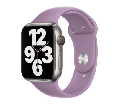 Curea silicon,THD, compatibila Apple Watch 42 mm seria 10, Apple Watch SE 40 mm, S/M, lavanda foto