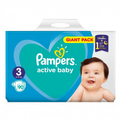 Scutece Pampers Active Baby 3 Giant Pack 90 buc foto