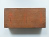 # Penar vechi din lemn, romanesc, RSR, cu imagine imprimata cu ceas de perete 22x10x4 cm