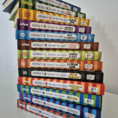 Carte pentru copii Jeff Kinney Jurnalul unui pusti set 13 volume