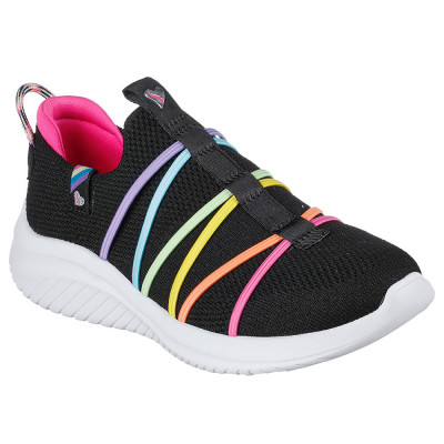 Pantofi sport fete Skechers Ultra Flex 3.0, black - multi, 27 foto